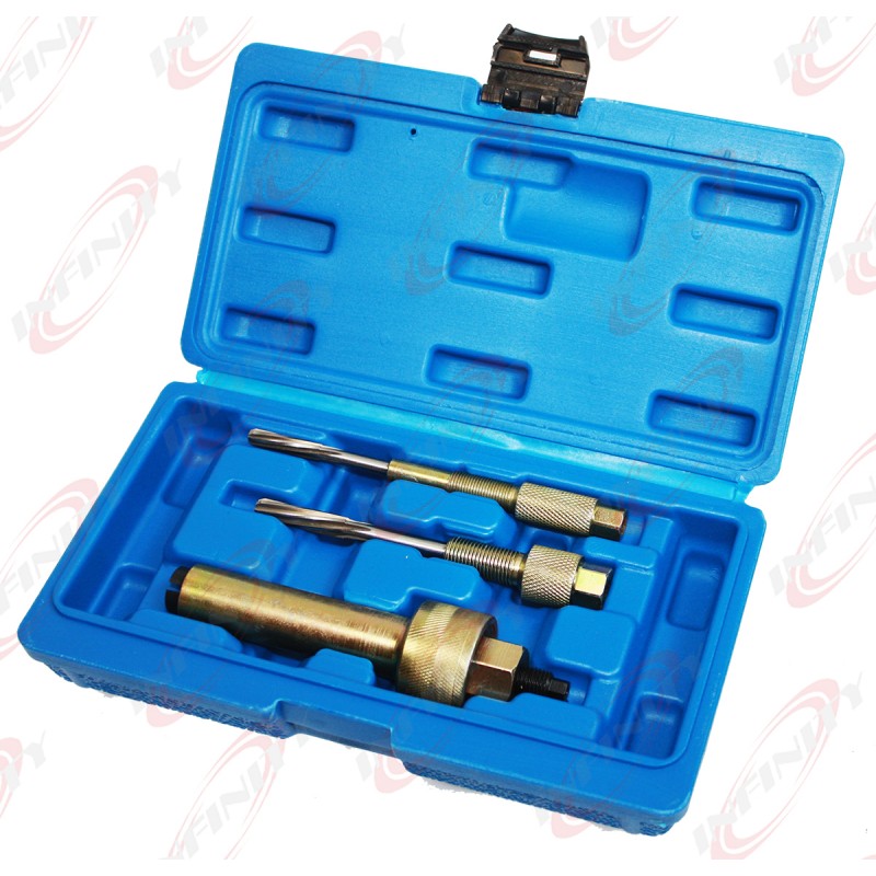 9TRADING 3pc Glow Plug Extractor Puller & Reamer Removal Set Kit 8,10 &12mm Mercedes Benz 