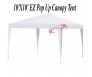 10'X10' EZ Pop Up OutDoor Canopy Tent White W/ Carrying Case for Recreation 