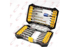 25pcs Rapid Load Multi-Bit Set Hex Drill Bits & Drive Set w/Magnetic Bit Holder