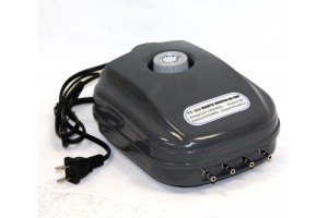 8.5W Aquarium Hydroponic Air Pump Tank 4 Way Outlets Magnetic Vibration Pumps