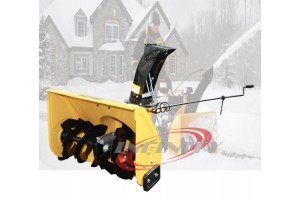 Walk Behind 196cc 6.5HP Gas Power Snow Blower Thrower +Sweeper W/Dust Collector