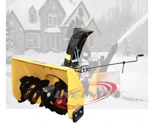 Walk Behind 196cc 6.5HP Gas Power Snow Blower Thrower +Sweeper W/Dust Collector