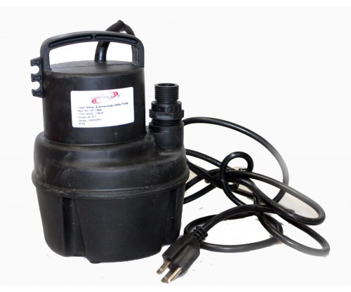 Utility 1/6 HP Clean Water Submersible Sub Sump Pump Flood Drain Pool Waterfall 