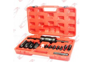 14Pcs Diesel Injector Extractor Remove & Common Rail Adaptor Puller Slide Hammer