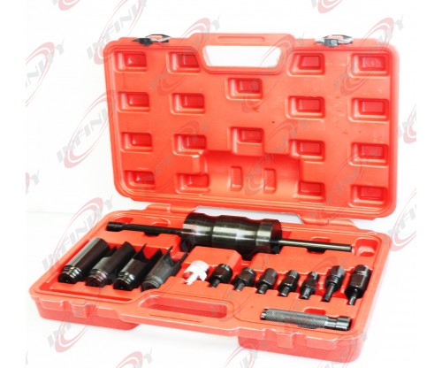 14Pcs Diesel Injector Extractor Remove & Common Rail Adaptor Puller Slide Hammer