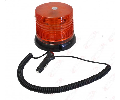 12v 24v Flashing Revolving Rotating 60 LED Warning Light Amber Emergency Road