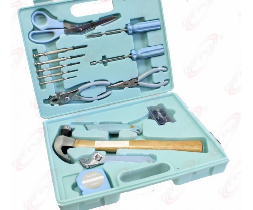 Ladies Household Repair Tool Kit Set Hammer Screwdriver Wrench Pliers