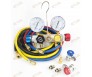 4 Way A/C Manifold Gauge Set R410a R22 R134a w/Hoses+ Coupler Adapters +1/2" ACME