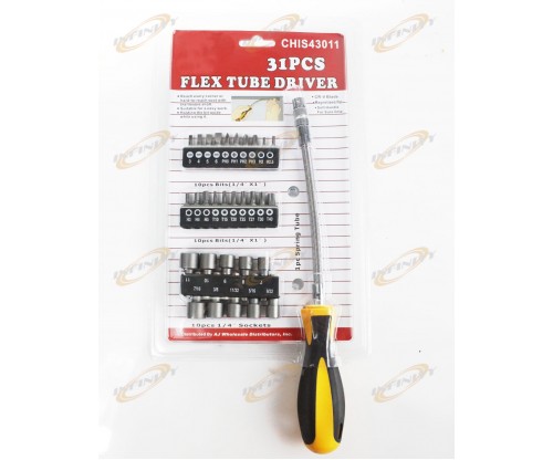 31PC FLEX BEND CABLE SHAFT SCREWDRIVER 