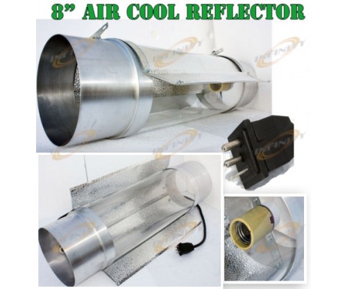 8" COOLTUBE AIR COOLED GROW LIGHT REFLECTOR COOL TUBE