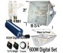 600W Digital Ballast + Metal Air Cool Reflector + MH HPS Grow Light System