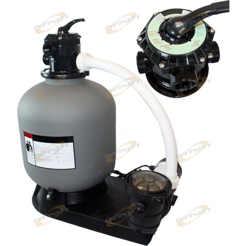 19 Above Ground Pool Sand Filter System W/1 H.P Pump 1 Horsepower 