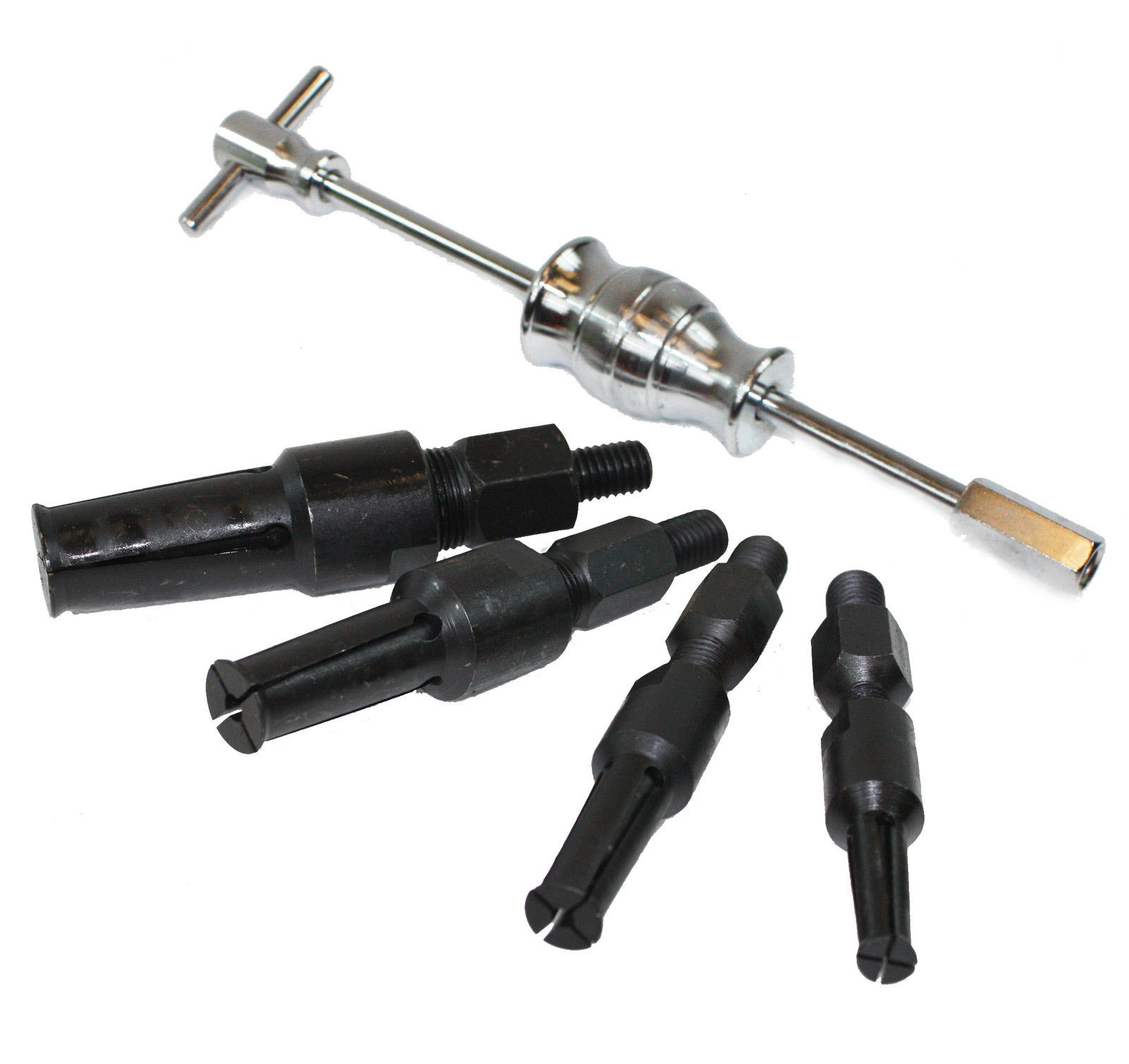 5Pcs Blind Inner Pilot Bearing Extractor Remover Kit Slide Hammer Puller Tool US