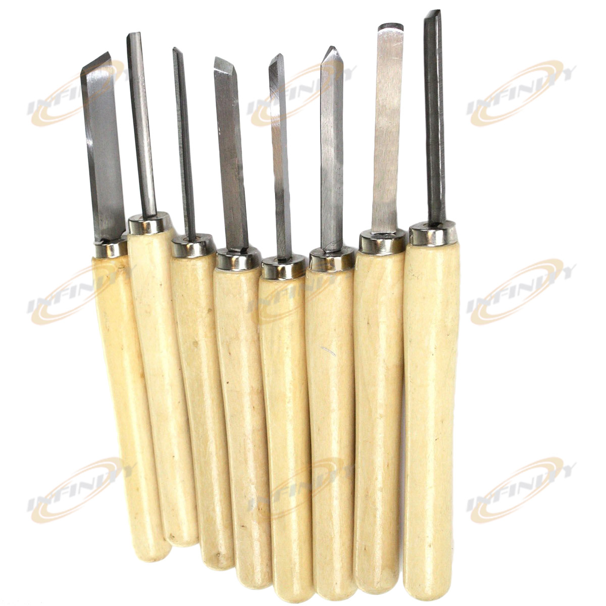  wood lathe chisel set skew spear point round nose gouge parting tool