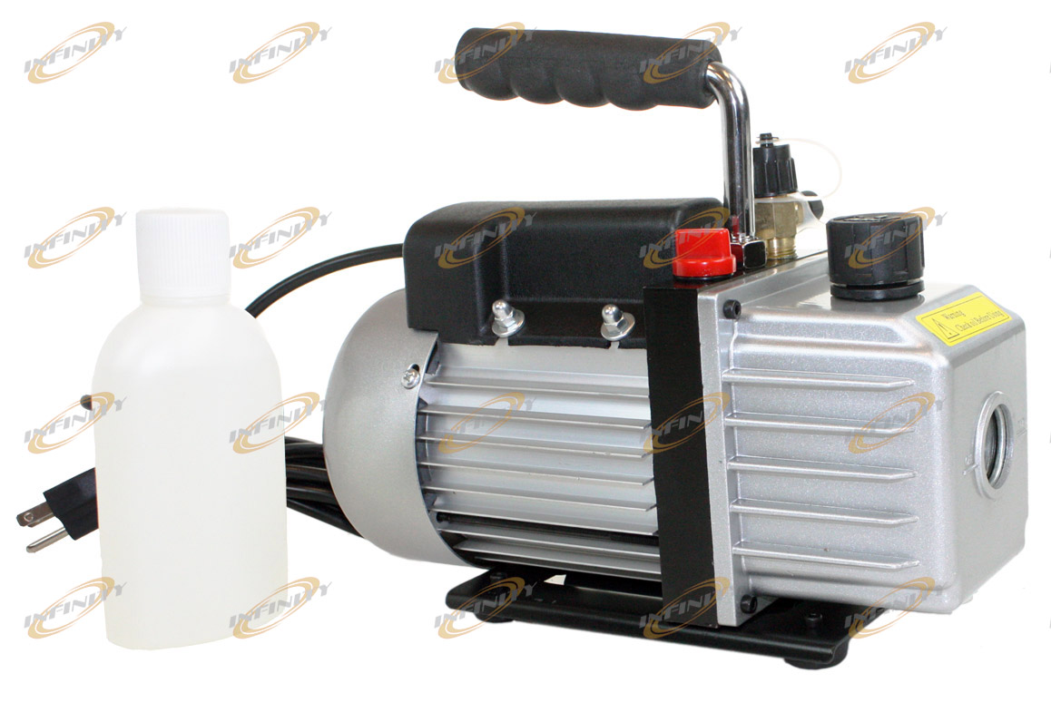 Vacuum Pump 3.5CFM R410a R134 HVAC AC 1/4hp Rotary Vane Deep Refrigerant Charge 